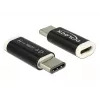 Delock - USB-adapter - 24 pin USB-C (M) naar Micro-USB Type B (V) - USB 3.1 - zwart (65678)