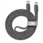Rivacase PS6105 GR21 USB-C-naar-USB-C-kabel, 2,1 m, grijs