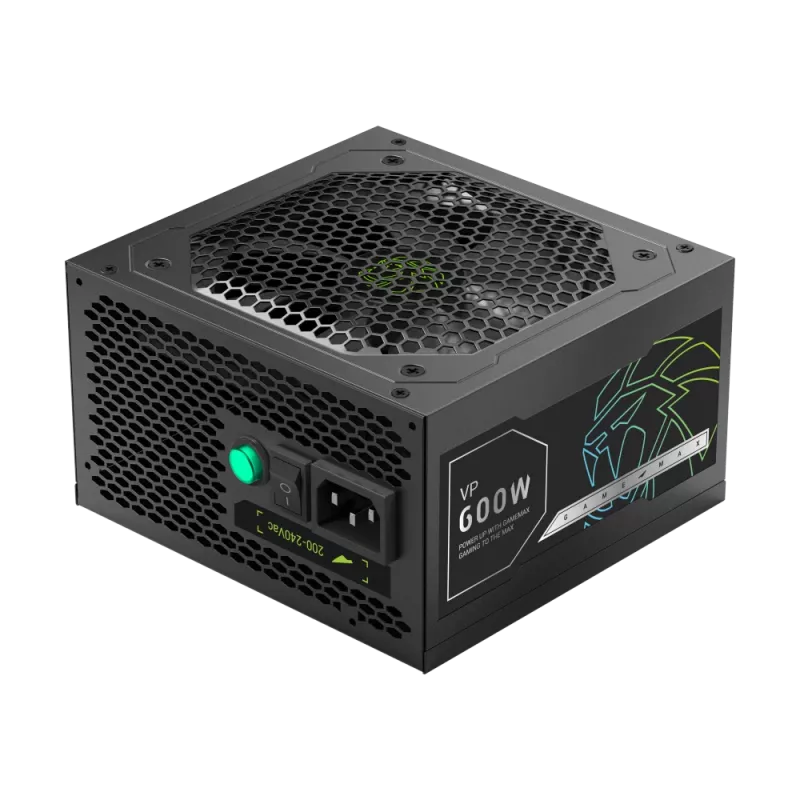 Gamemax voeding, 80 PLUS, Standard | VP 600S | 600 W