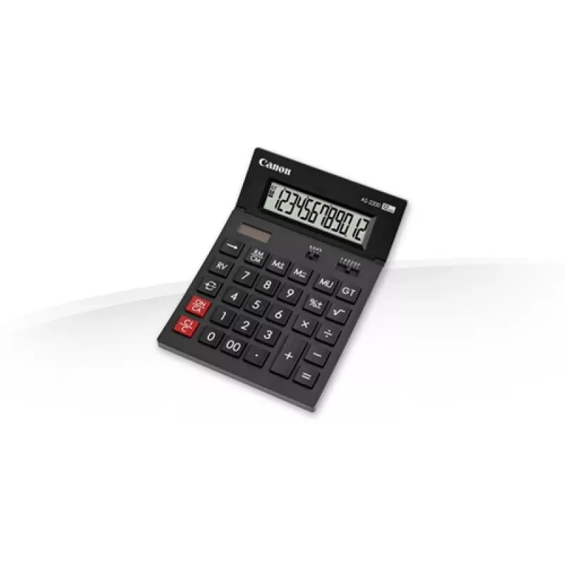 Canon AS-2200 rekenmachine desktop display zwart