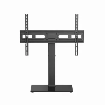 Vloer-TV-standaard GEMBIRD TVS-D75S-01 voor 37–75 inch tv's, staal, in hoogte en kanteling verstelbaar, VESA 75x75–600x400, 40 kg draagvermogen