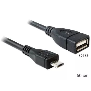 USB-kabel DeLOCK 50 cm Micro-USB B USB 2.0 A 83183
