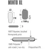 Minto XL 41117, campingmat zwart