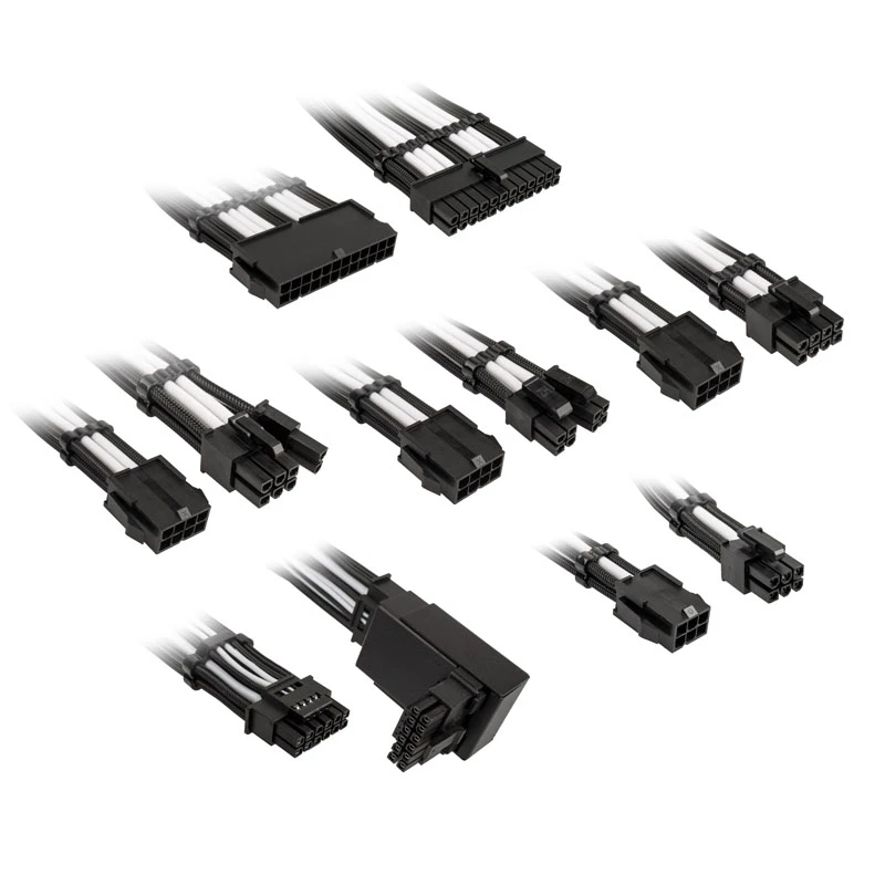 Kabelverlengset Kolink COREPRO-EK-12VT2-BWH — 12V, 2×6-pin Type-2-aansluitingen