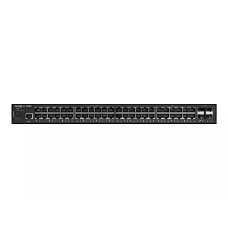 LANCOM GS-3652XP managed L3 2.5G Ethernet (100/1000/2500) Power over Ethernet (PoE) 1U zwart