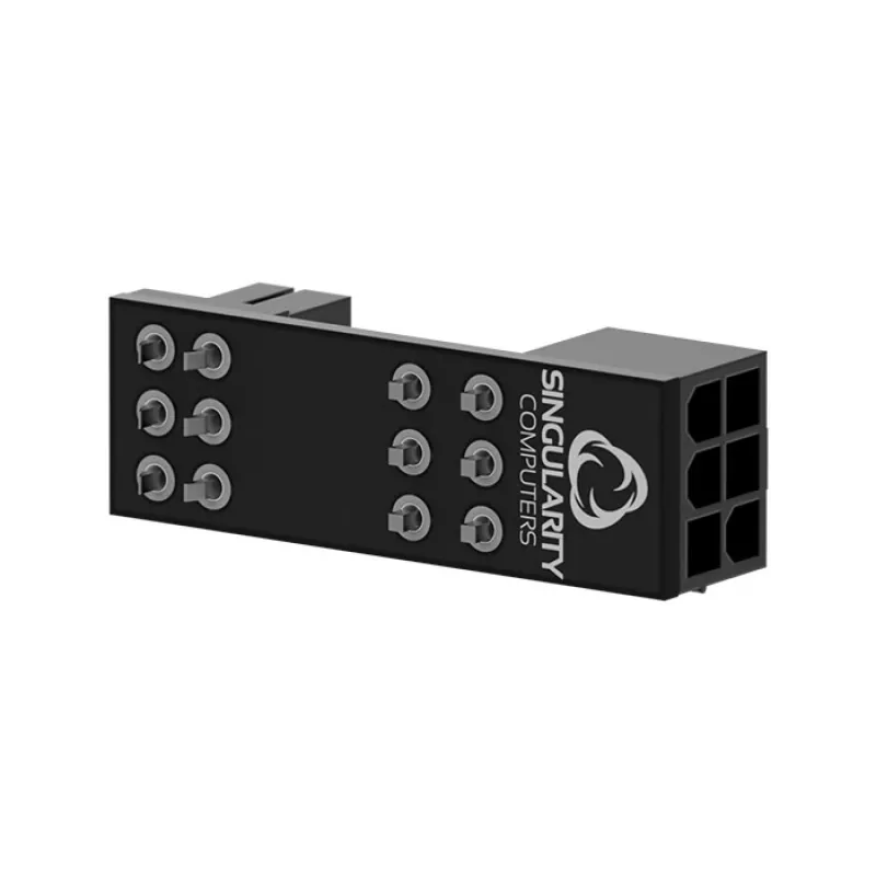 Triton Singularity Shift 6-pins PCIe 90°-adapter — haakse PCIE-stroomaansluiting