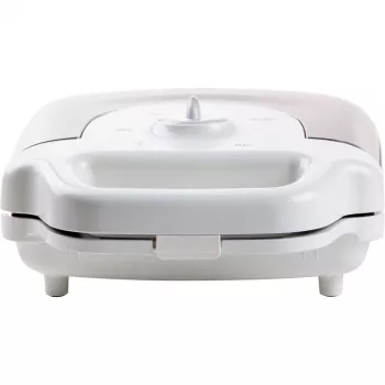 Wafelijzer Domo DO9222W 2 wafels 900 W zwart wit