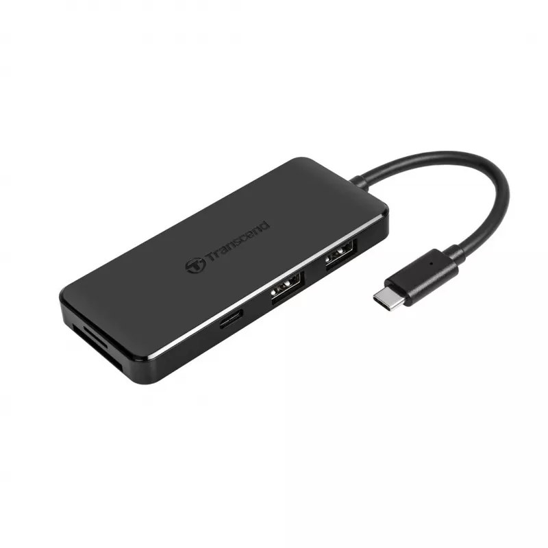 Transcend HUB5C USB 3.2 Gen 2 (3.1 Gen 2) Type-C zwart