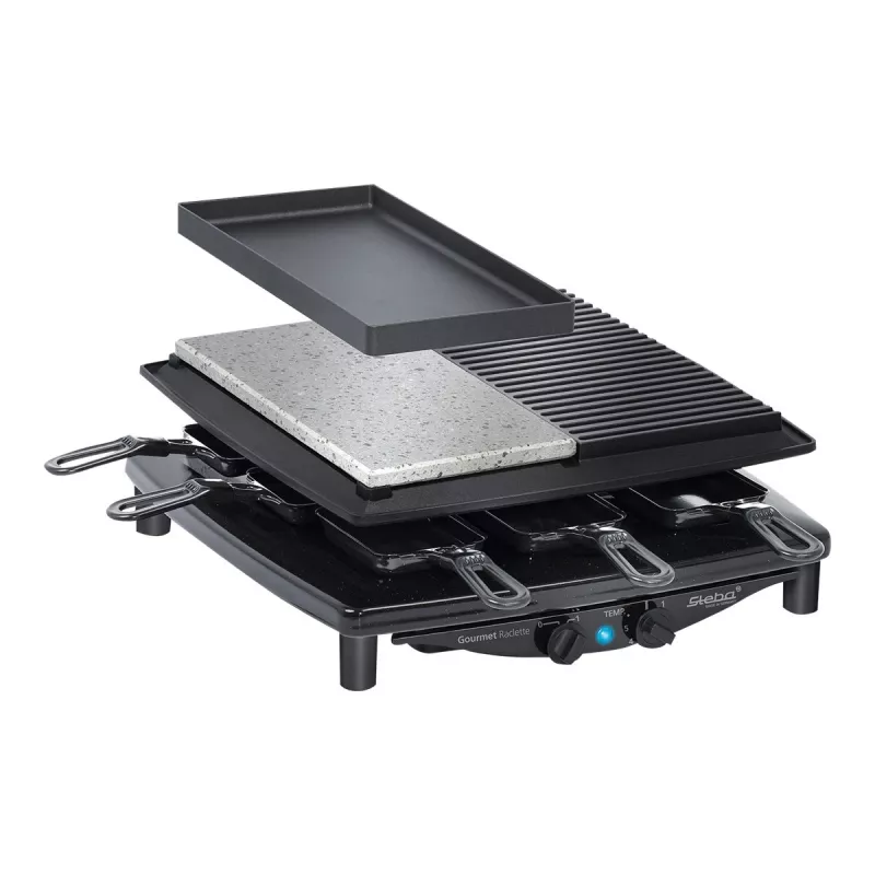 Steba RC 4 Plus Deluxe raclettegrill, zwart