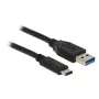 USB-kabel DeLOCK 1m USB3.1-C/USB3.1-A 83870