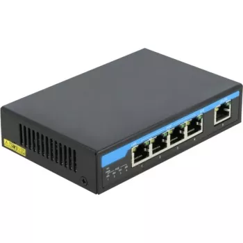 Netwerkswitch DeLOCK 87764 Gigabit Ethernet PoE zwart