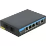 Netwerkswitch DeLOCK 87764 Gigabit Ethernet PoE zwart