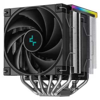CPU-luchtkoeler DeepCool AK620 Digital SE, dual-tower, 6x Ø6mm heatpipes, 2x 120mm PWM-ventilatoren, RGB, hoogte 161 mm