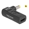 DeLOCK adapter USB Type-C bus naar HP 4,8 x 1,7 mm stekker 90° haaks