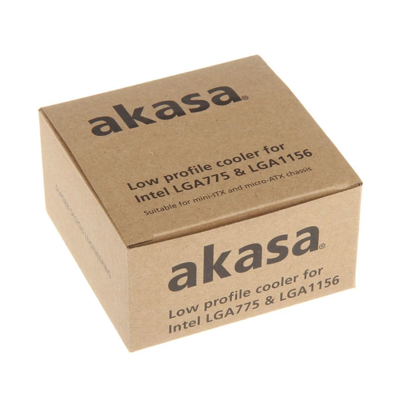 Akasa AK-CC7122BP01 low profile CPU-koeler, LGA775/LGA1156/LGA1155, aluminium, 75 mm