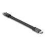 DeLOCK USB-kabel 40 Gbps Type-C naar Type-C 15 cm PD 3.0 100 W