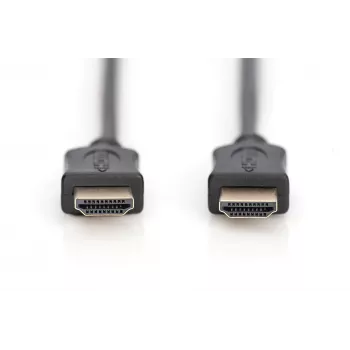 Assmann HDMI High Speed verbindingskabel, Type A M/M, 5,0 m, met Ethernet, voorheen HDMI 1.4, UL, zwart, goud (AK-330114-050-S)