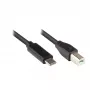 Good Connections USB2.0-kabel C-B zwart 5m