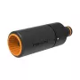 Fiskars 1027088 slangmondstuk met traploze sproeiverstelling, zwart/oranje