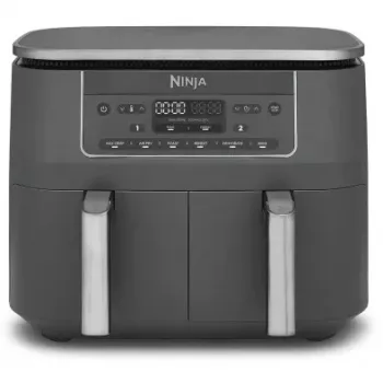 SharkNinja Ninja DZ300EU, heteluchtfriteuse, 7,6 l, 3,2 kg, 240 °C, dubbele friteuse, grijs