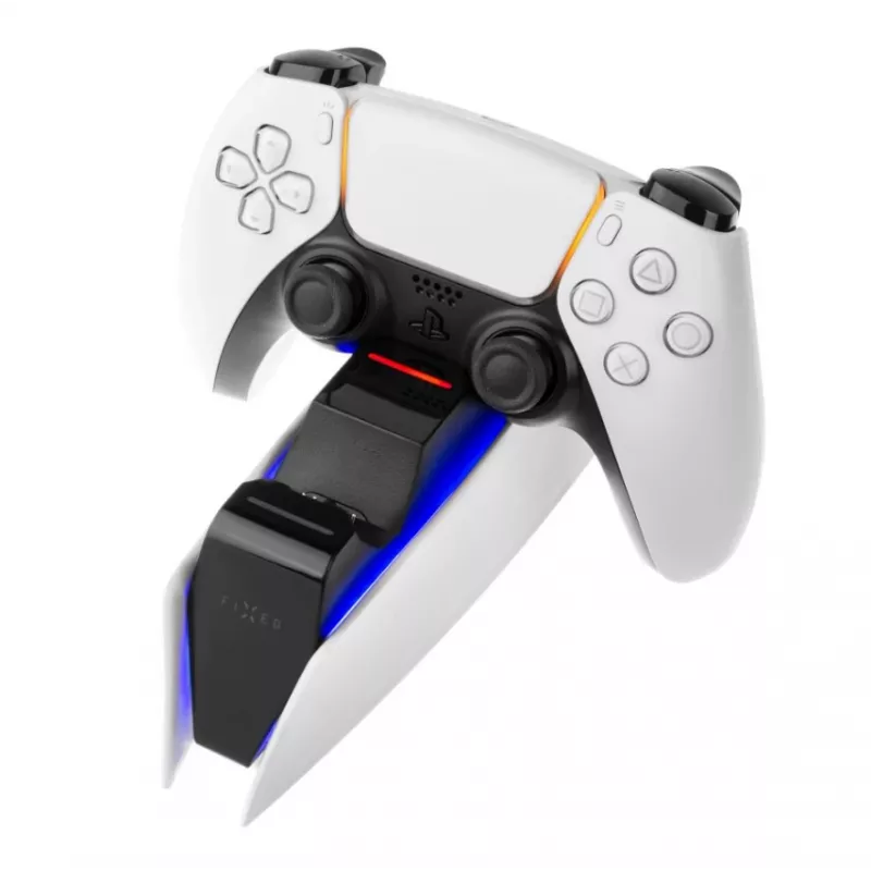 Oplaadstation FIXED FIXPS5-DCC-BW voor PlayStation 5 bedraad zwart wit