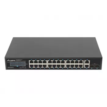 Unmanaged switch Lanberg RSGE-24P-2GE-2S-250 24 poorten rackmontage