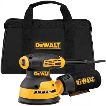 Excentrische schuurmachine DeWalt DWE6423-QS, 280 W, 8.000–12.000 OPM, 2,6 mm schuurslag, 1,28 kg