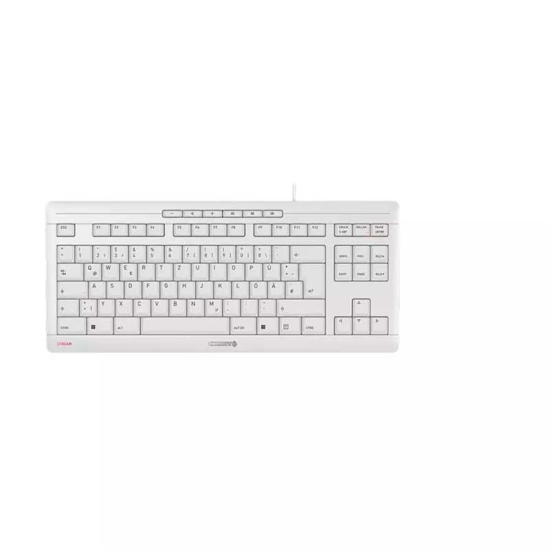 CHERRY STREAM TKL toetsenbord universeel USB QWERTZ Duits wit