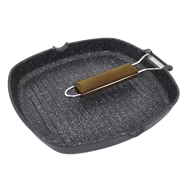 Grillpan JATA GMA28 Kilimanjaro vierkant zwart