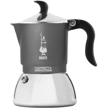 Inductie-fornuis-koffiezetapparaat BIALETTI FIAMMETTA 2 kops, Grijs