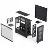 Fractal Design Pop 2 Air zwart Solid midi-tower pc-behuizing — ATX-ondersteuning, 3x 120 mm frontventilatoren, 2,5/3,5-inch drive bays, 215×481×462 mm