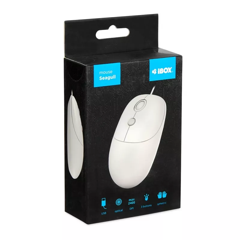 iBOX i011 Seagull bedrade optische muis, wit