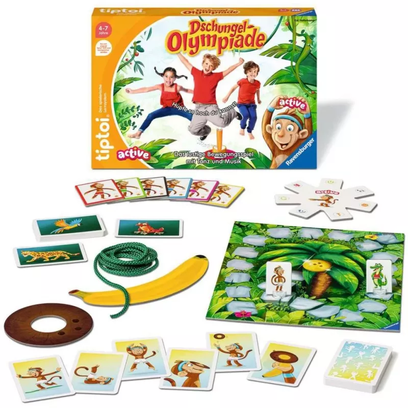 tiptoi ACTIVE Dschungel-Olympiade, bordspel