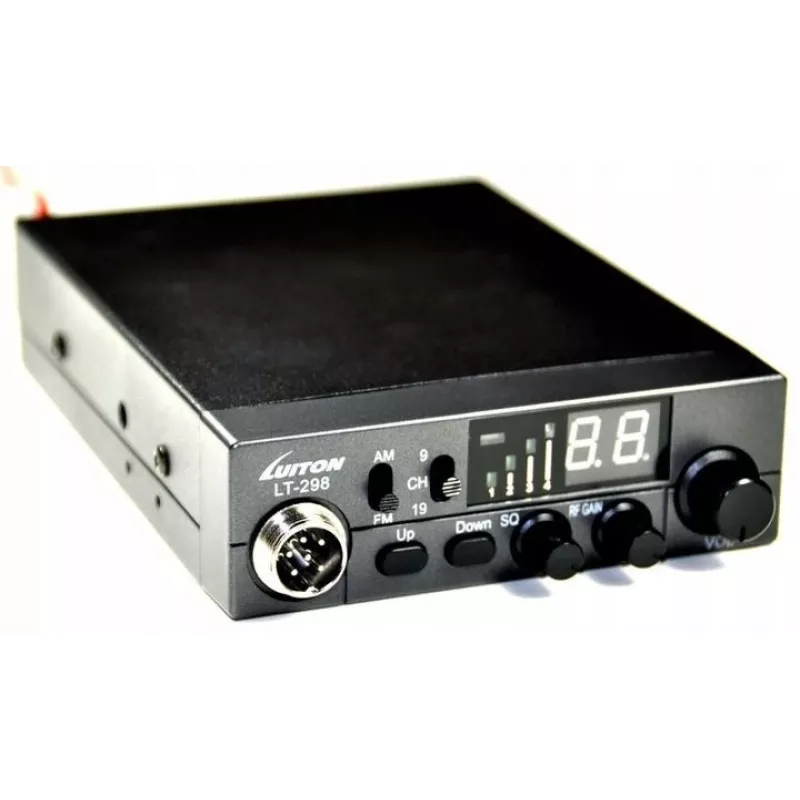 Luiton LT-298 ASQ AM/FM CB-radio sigarettenaanstekerstekker zwart