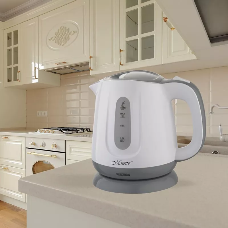 Elektrische waterkoker Feel Maestro 1 l 1100 W grijs wit
