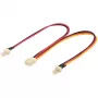 Wentronic Goobay interne pc-stroomkabel – 2x 3-polige stekker > 3-polige bus (93880)