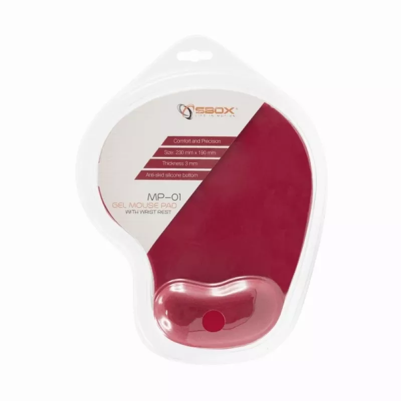 Sbox MP-01R rode gel-muismat