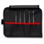 ESD-pincet Knipex 92 00 05 zwart plat spits gebogen recht