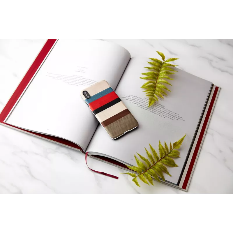 man and wood telefoonhoes voor iPhone XS Max — corallina wit