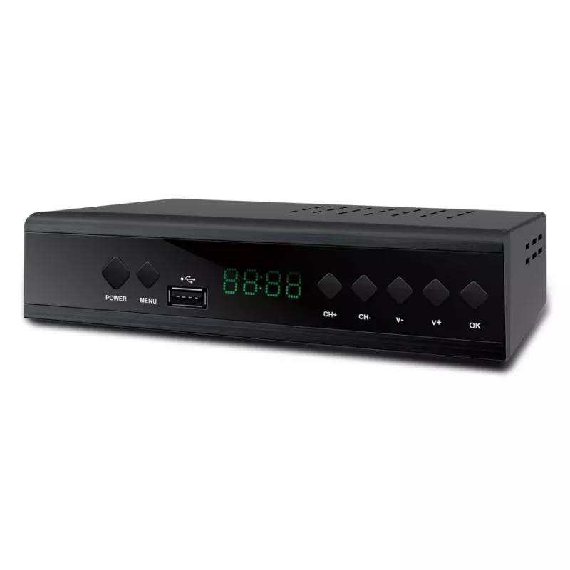 Extralink Home tuner DVB-T2 digitale tv-decoder H.265 HEVC FULL HD USB HDMI + afstandsbediening