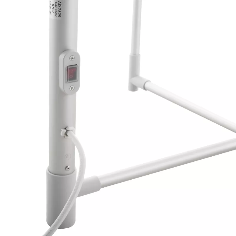 Elektrisch opvouwbaar wasrek Adler AD 7829 — 300 W, 148×52×90 cm, wit, vrijstaand