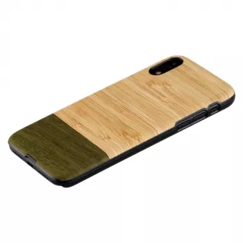 Smartphonehoesje man and wood voor iPhone XR — bambuswald zwart