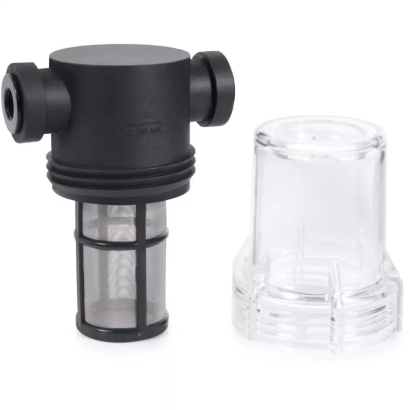 Alphacool ES Big Inline deeltjesfilter 2x G1/4 IG, zwart/transparant (29145)