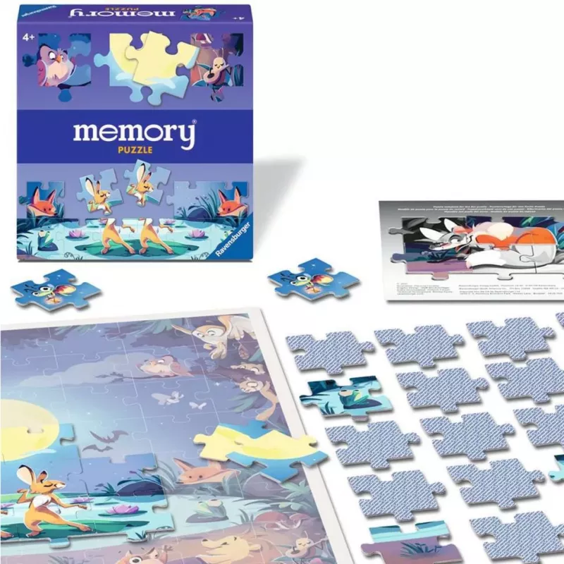 memory Puzzel Dieren aan de vijver, bordspel