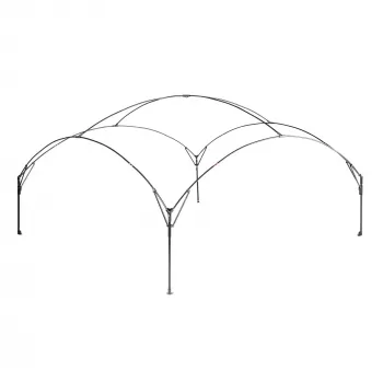 FastPitch Event Shelter XL, paviljoen zilver/donkerblauw, 4,5 x 4,5 meter