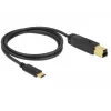 USB-kabel DeLOCK 83675 USB 3.2 Gen 2 1 m USB-C USB-B zwart