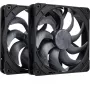 Noctua NF-A14x25 G2 PWM Sx2-PP chromax.zwart 140mm dubbele ventilator-set