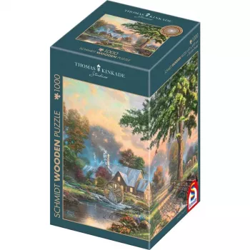 Houten puzzel schmidt spiele 59797 Thomas Kinkade Studios 1000 stukjes, houten stukjes