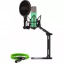 NT1 Signature +XLR-kabel+desktop-studioarm, microfoon lichtgroen, bundel