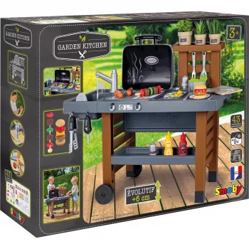 Tuin Keuken, speelkeuken grijs/bruin